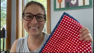 How to hand bind a quilt, hand binding a quilt- Nona Quilt Along Week 9 Net Worth