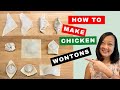 How To Make Chicken Wontons & Wonton Wrapper Ideas You've Never Seen Before