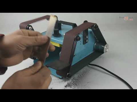 Huanyu Double Axis Belt Sander Electric Variable Speed Sanding Polishing Machine 950W 220V