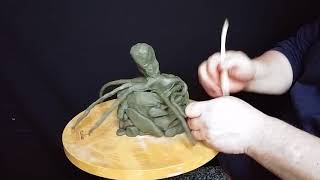Octopus Clay Sculpture - Gabriel Barbu