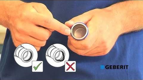 Geberit Mapress Stainless Steel - Installation
