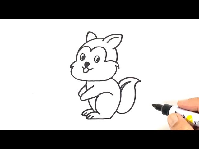 How To Draw A Chipmunk Youtube