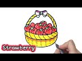 How To Draw Strawberry #shorts #drawing #딸기 #그림그리기