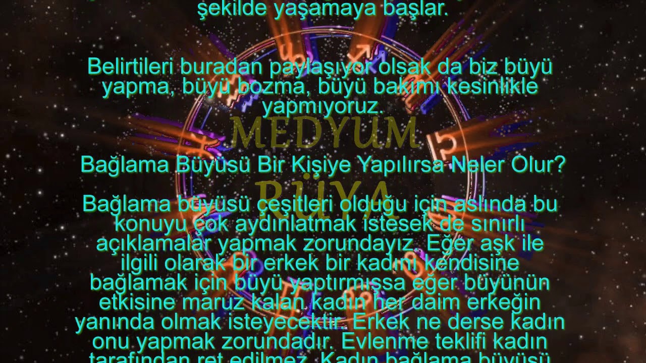 Kendine Bağlama Büyüsü Belirtileri - YouTube