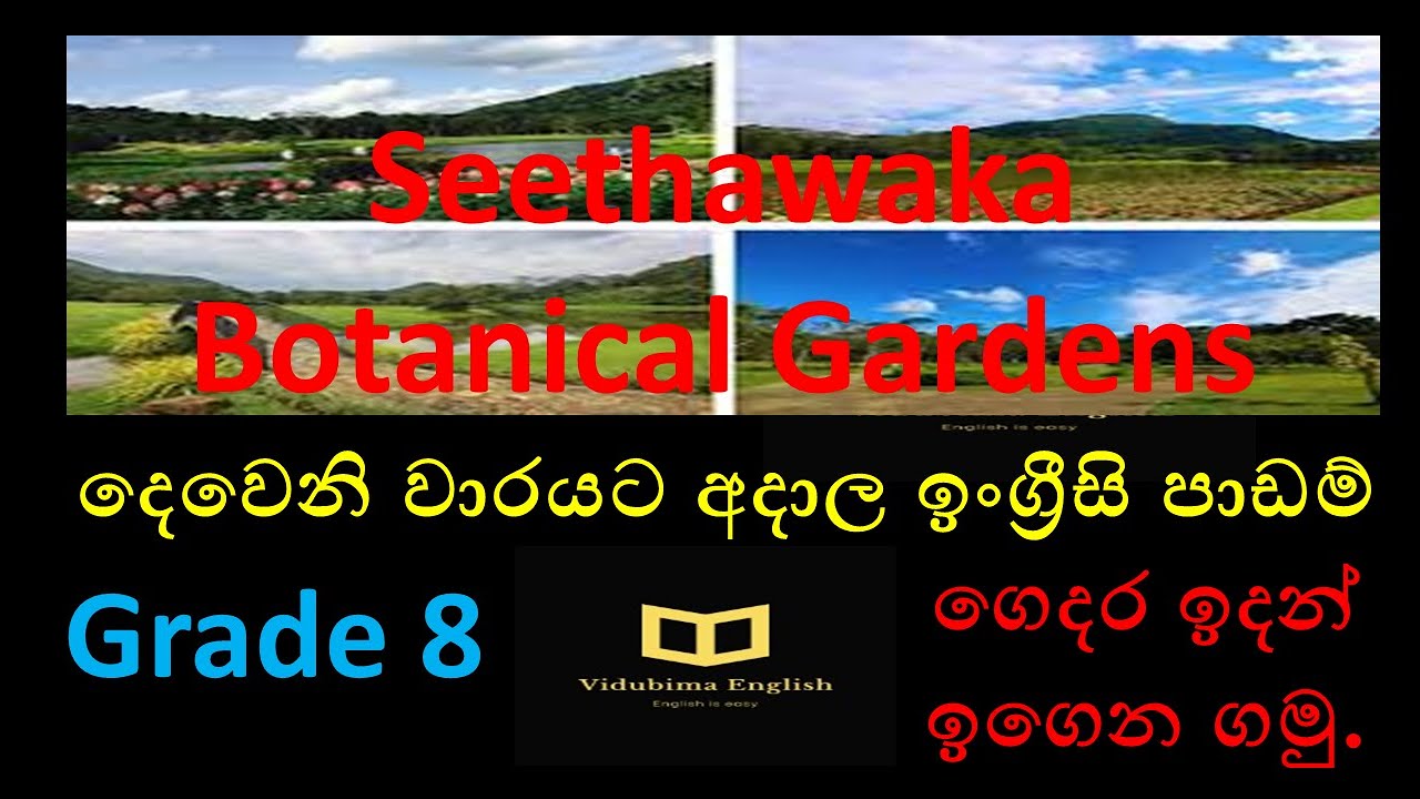 seethawaka botanical garden essay grade 8