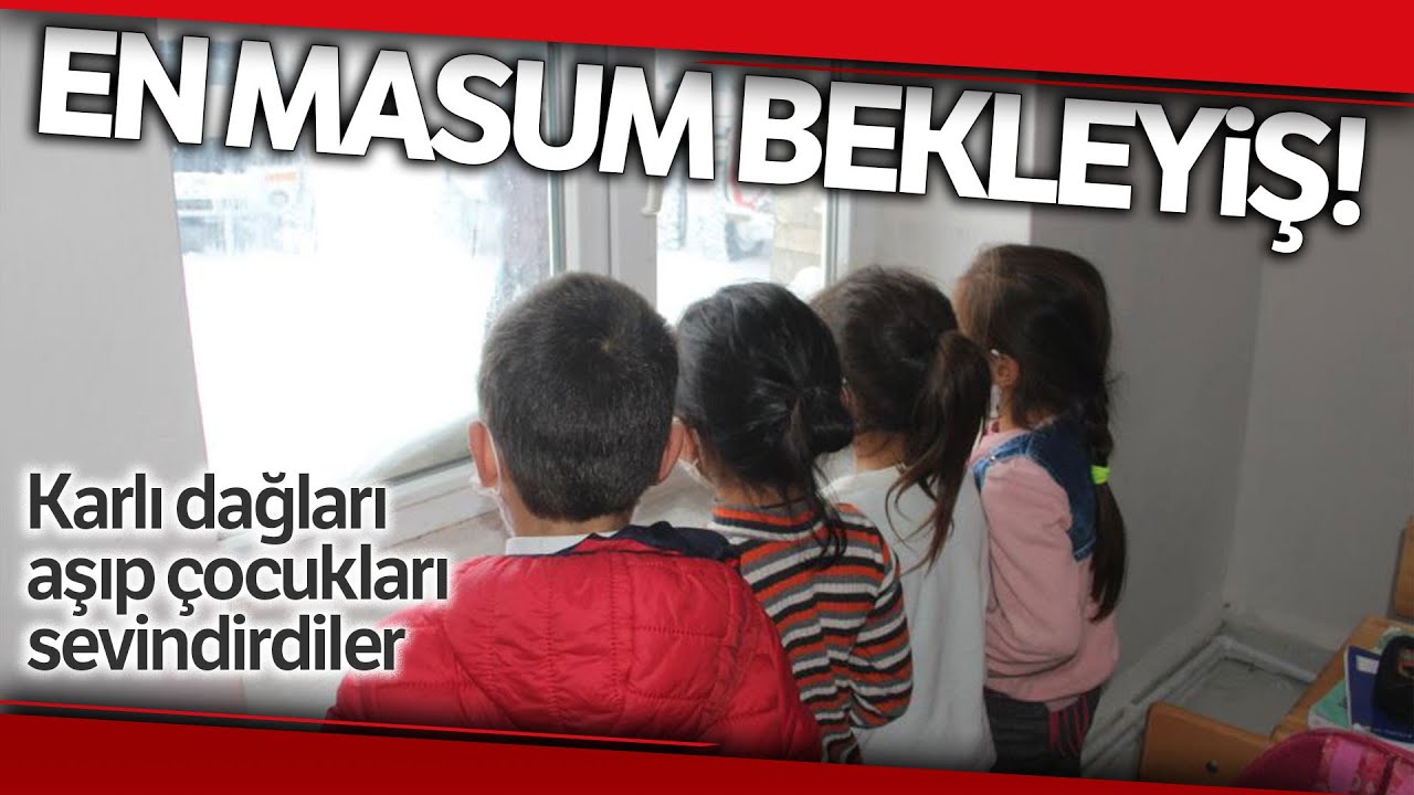 Köy Okulundaki Çocuklar Hediyelerini Pencere Kenarında Bekledi