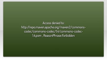 Access denied to: http://repo.maven.apache.org/maven2/commons-codec/commons-codec/1.4/commons-co...