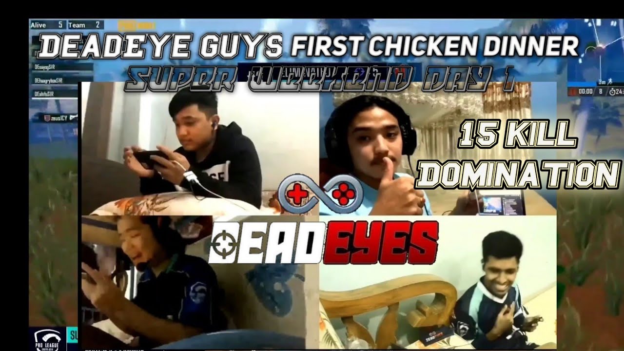 DeadEye Guys Chicken Dinner in PMPL S3 SA Super Weekend | 15 Kills Domination | SW2D1