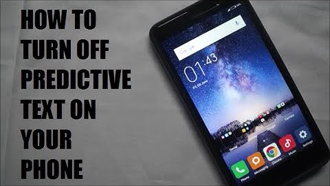 How to turn off predictive text on a Xiomi device