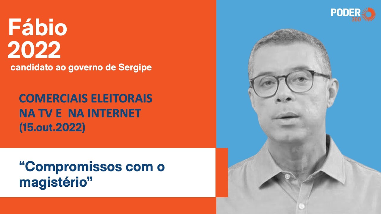 Fábio (programa eleitoral 5min. – TV): “Compromissos com o magistério” (15.out.2022)