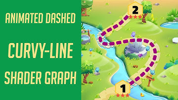 Animated Dashed Curvy-Line Shader Graph for Level Map - Easy Unity Tutorial