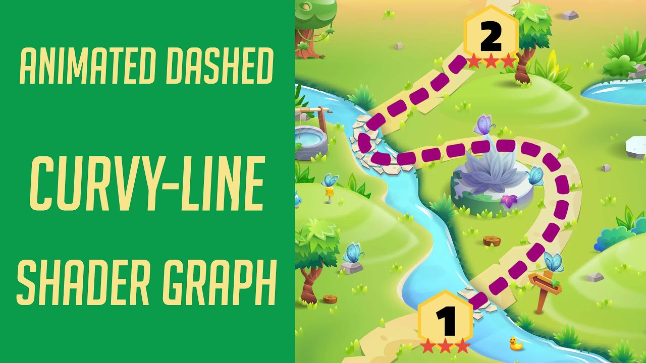Animated Dashed Curvy-Line Shader Graph for Level Map - Easy Unity ...