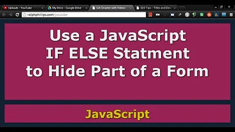 Use JavaScript to Hide or Show a Portion of a Form
