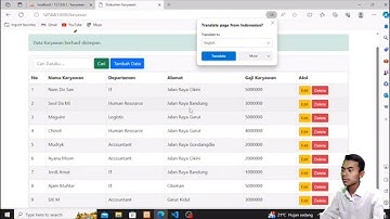 Demo CRUD Data Karyawan Menggunakan framework Laravel