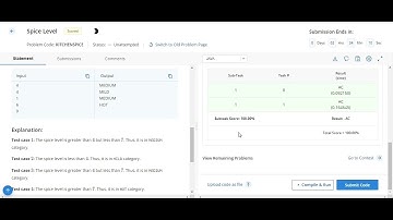 Spice Level Codechef solution || Starter 70 codechef contest