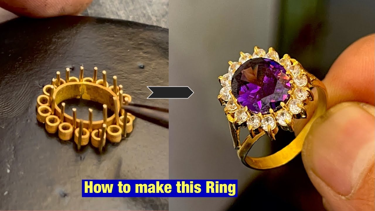 Ruby flower ring – House of Jhumkas