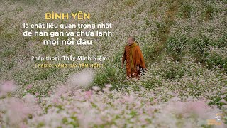 Thầy Minh Niệm Bình Yên Là Chất Liệu Quan Trọng Nhất Để Hàn Gắn Và Chữa Lành Mọi Nỗi Đau Ndth