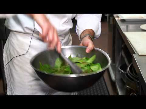 Sliced Grilled Tri-Tip Steak & Oregon Blue Cheese Warm Spinach Salad