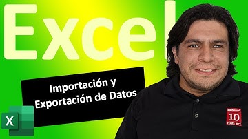 Importar y Exportar Datos en Excel