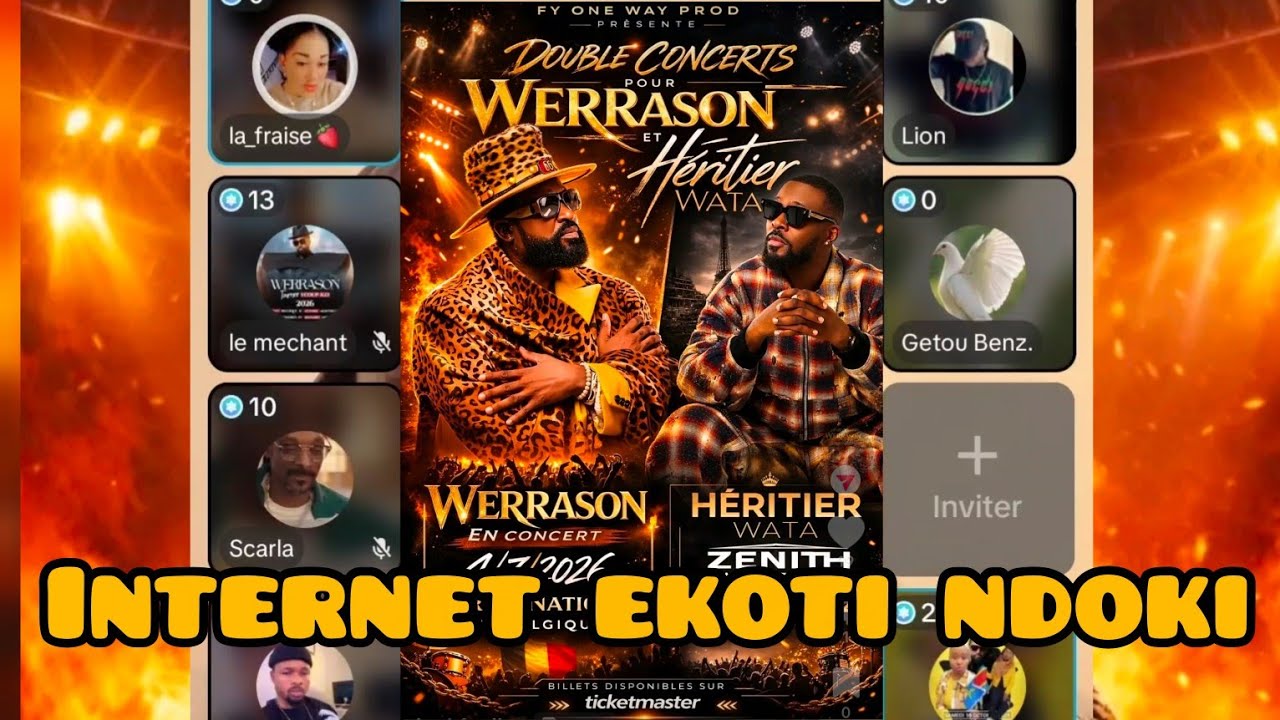 🚨EYINDI:WERRASON ET SON FILS WATA BATIE CONCERT LE MÊME W-D ECRÉE MBUTU MBUTU NA BA FANS BOLANDA