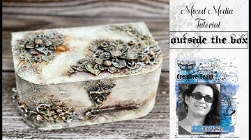 Outside  the Box -  Mixed media tutorial -  Step by Step with Anat