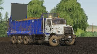 Farming Simulator 19 Freightliner 108SD Manure Spreader Truck Mod