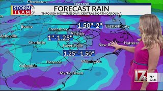 Less rain Thursday, storms return this weekend