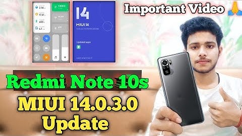 Redmi Note 10S MIUI 14.0.3.0 Update | Redmi Note 10s Bug Problem Fix