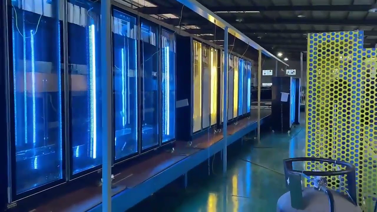 Single-Temperature 3-Glass Door Flower Display Cooler | Transparent Floral Chiller Showcase