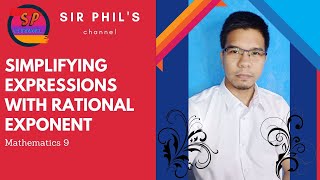 Mathematics 9 || Simplifying Expressions with Rational Exponent || Taglish (Actual Class Editing)