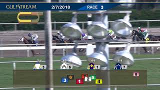 Gulfstream Park Carrera 3 - 7 de Febrero 2018