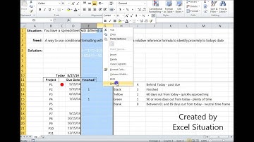 Excel Conditional Formatting icon sets with a relative reference formula