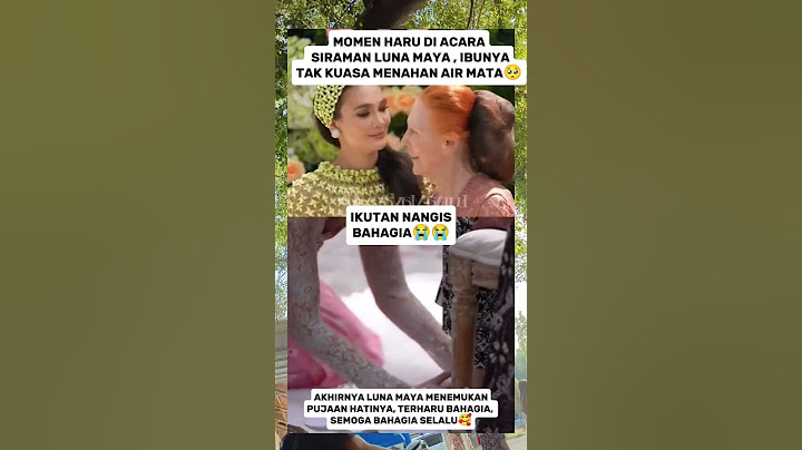 Momen haru di acara siraman luna, ibunya tak kuasa menahan air mata #fyp #lunamayayaterbaru