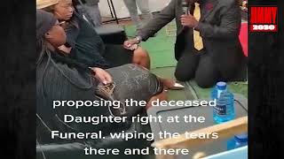 Man proposes to his girlfriend at her father's funeral