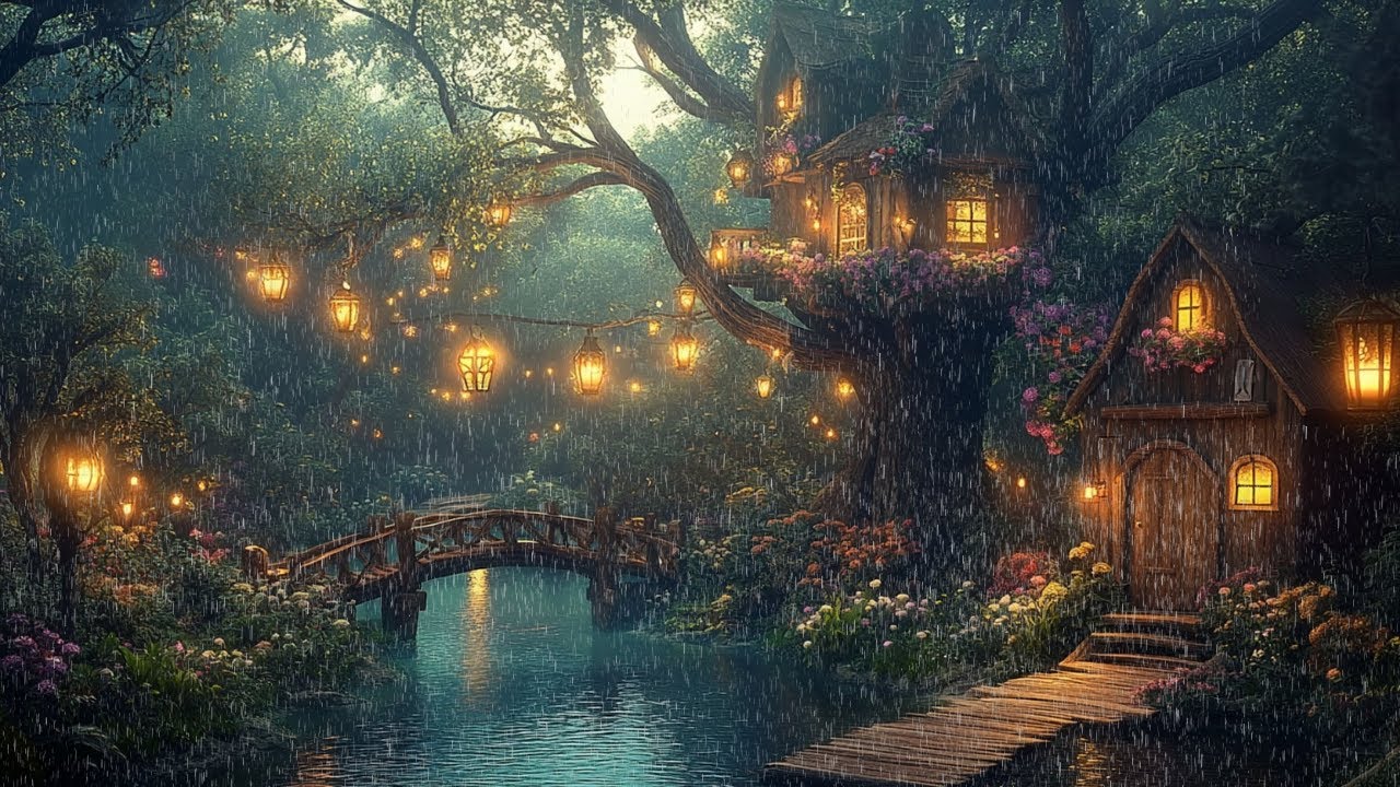 Rainy Enchanted Forest | Relaxing Rain Melodies from the Deep Forest to Heal Your Mind and Soul