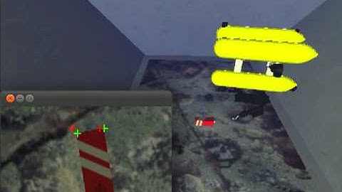 Underwater Visual Servoing simulation with UWSim