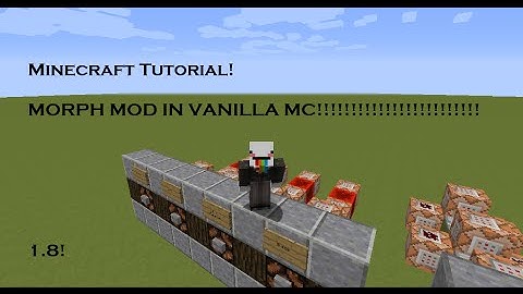 Minecraft Morph Into Mobs IN VANILLA MINECRAFT 1.8