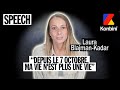 Laura blajmankadar est rescape du 7 octobre elle tmoigne  speech