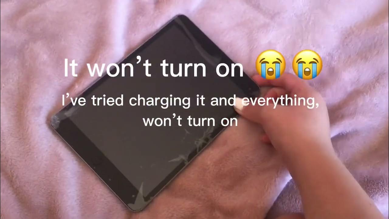 My broken iPad won’t turn on YouTube