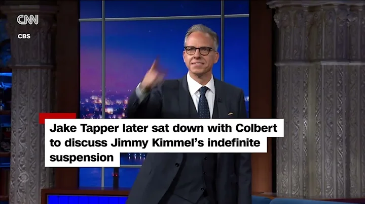 Jake Tapper tells Colbert removal of Kimmel ‘direct’ violation of First Amendment