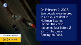 Two Injured in Truck Accident on I-90 in Hoffman Estates IL