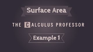 Surface Area, Example 1
