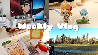 Weekly Vlog | Nendoroid unboxing, Miniso haul, watching anime, genshin blind boxes etc.