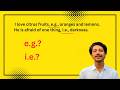 What is the meaning of e.g. and i.e.?  #english