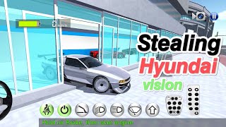 stealing Hyundai vision from showroom|3D driving class|Gameplay