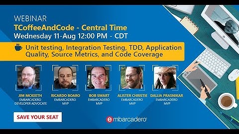 Unit Testing, Integration Testing, TDD, Application Quality, Source Metrics, and Code Coverage - TCo