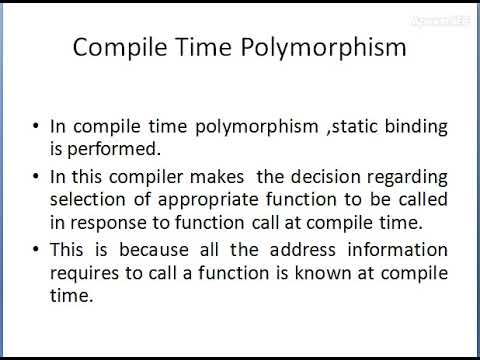 Polymorphism in C++ explanation part 1