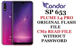 CONDOR SP 653 (PLUME L4 PRO) ORIGINAL FLASH FILE CM2 READ