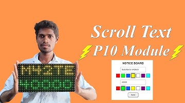 IoT Based P10 Led Module Notice Board Use Nodemcu Esp8266 web sever | M42 TECH