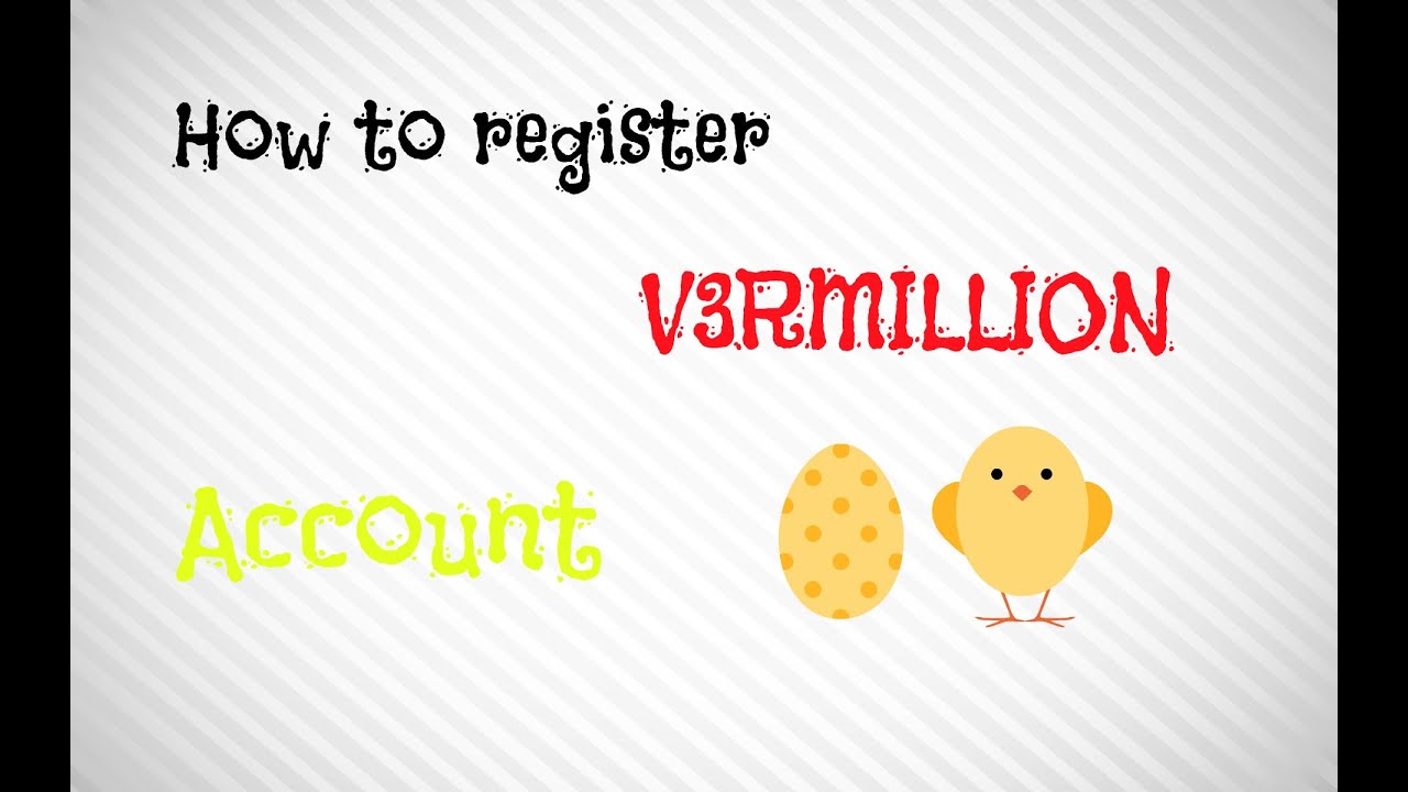 Tutorial How To Register V3rmillion Account Youtube - roblox account buying v3rmillion